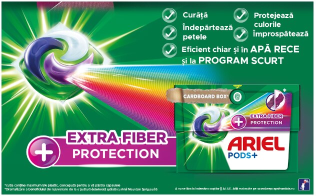 Detergent capsule Ariel Allin1 PODS +Extra Fiber Care, 22 spalari 2 res 21d0636ab1a7effa78a2d4d4b15352fa