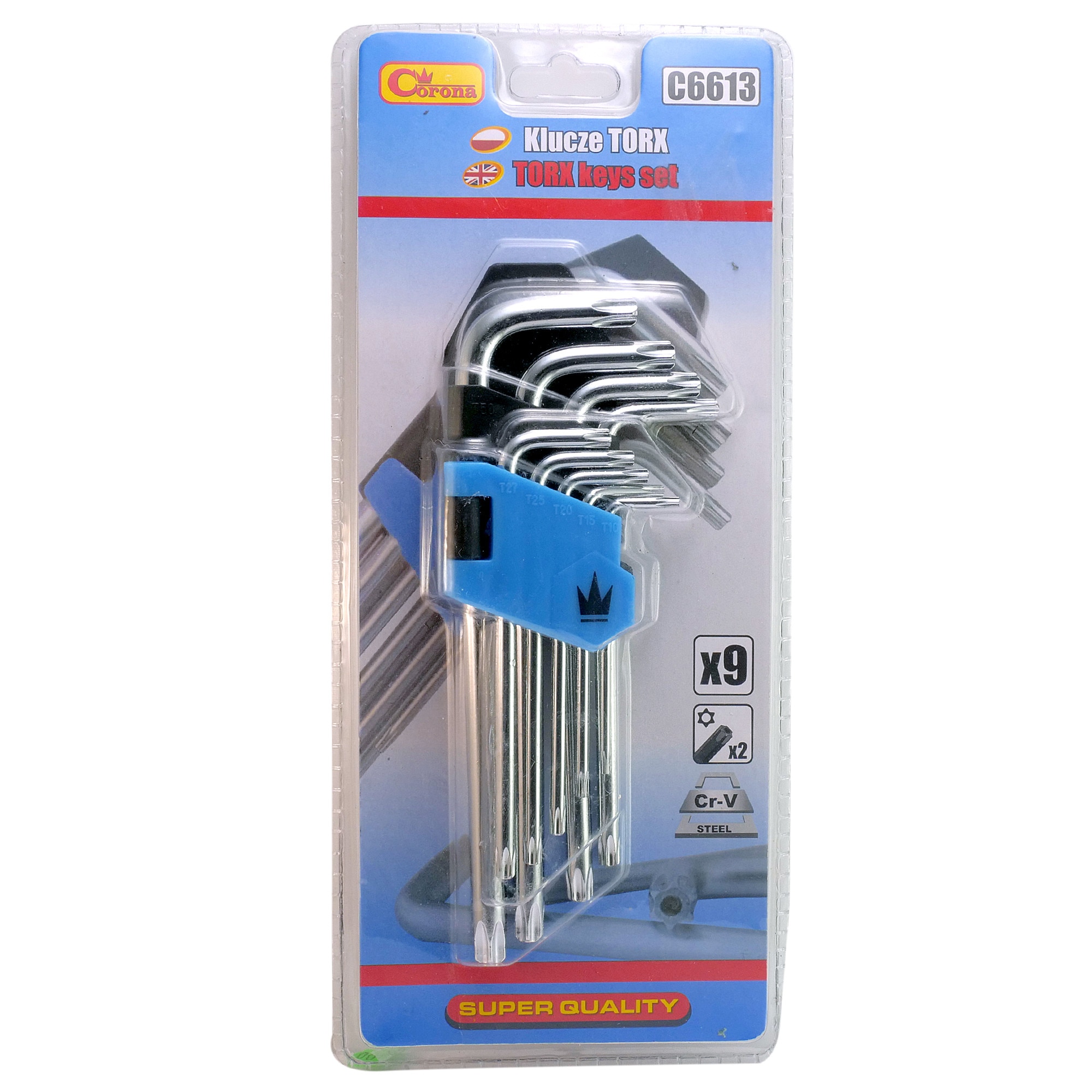 Set 9 Chei Torx Cu Gaura T10 T50 Corona EMAG Ro