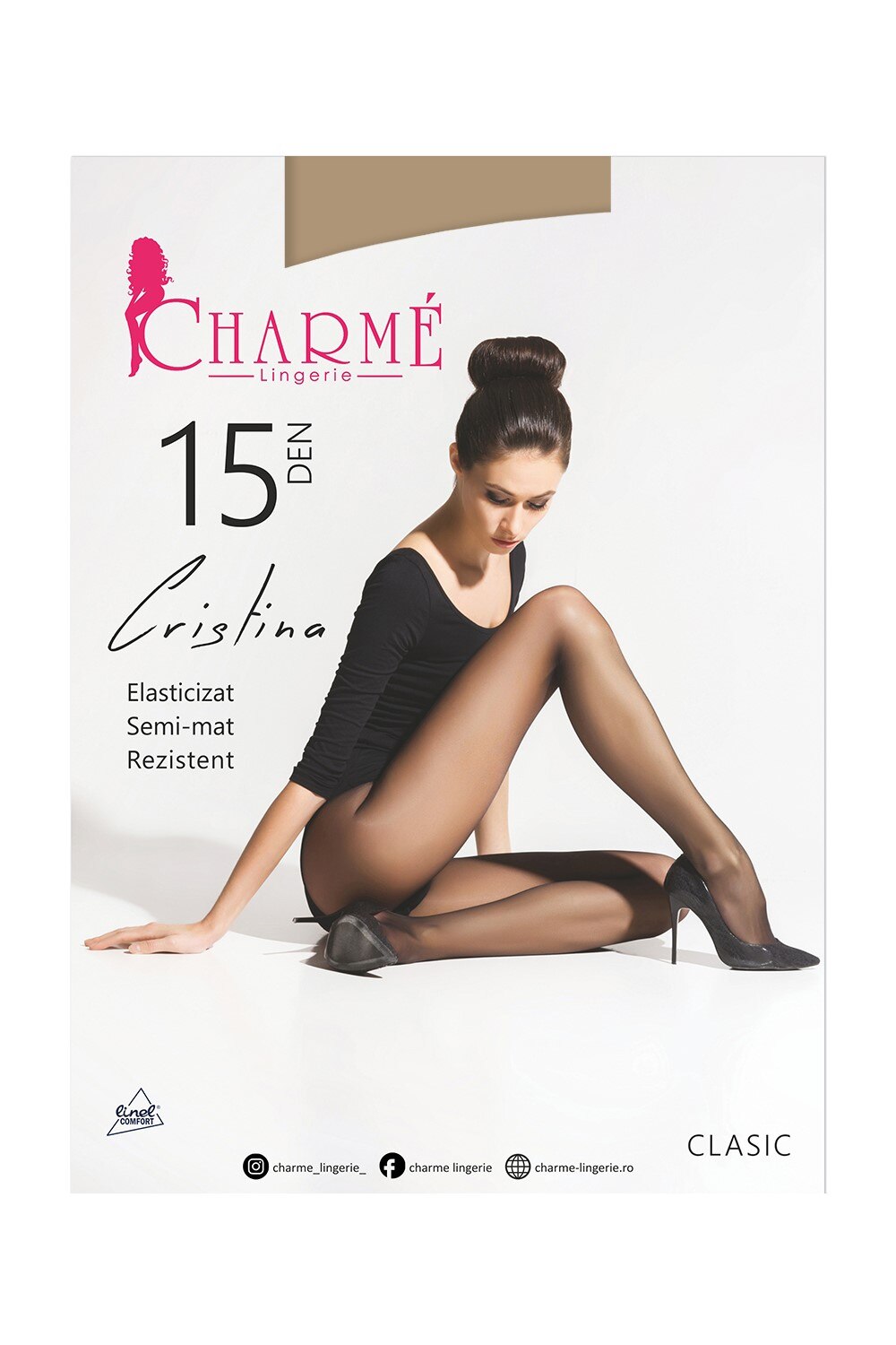 Dres Lycra Cristina 15 DEN CHARME Lingerie Claro 1 2 S EMAG Ro