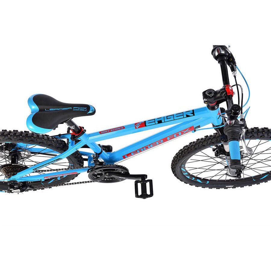 Bicicleta MTB Leader Fox Eager Boy Disc Suspensie 21 Viteze Cadru