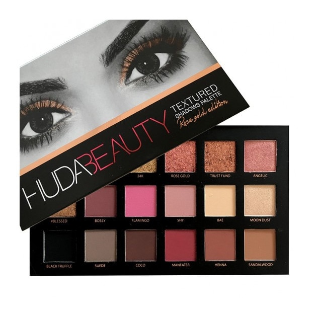 Paleta Fard De Pleoape Huda Beauty Textured Eye Shadows Palette 18