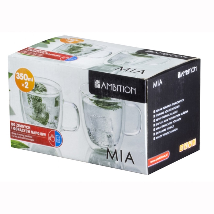 Set 2 Cani Ambition Mia Termorezistente 350 Ml EMAG Ro