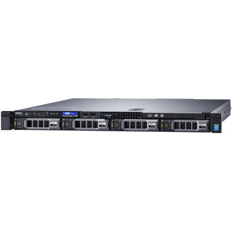 Server Dell PowerEdge R330 Rack 1U Xeon E3 1230v6 4C 8T 3 5GHz 8GB