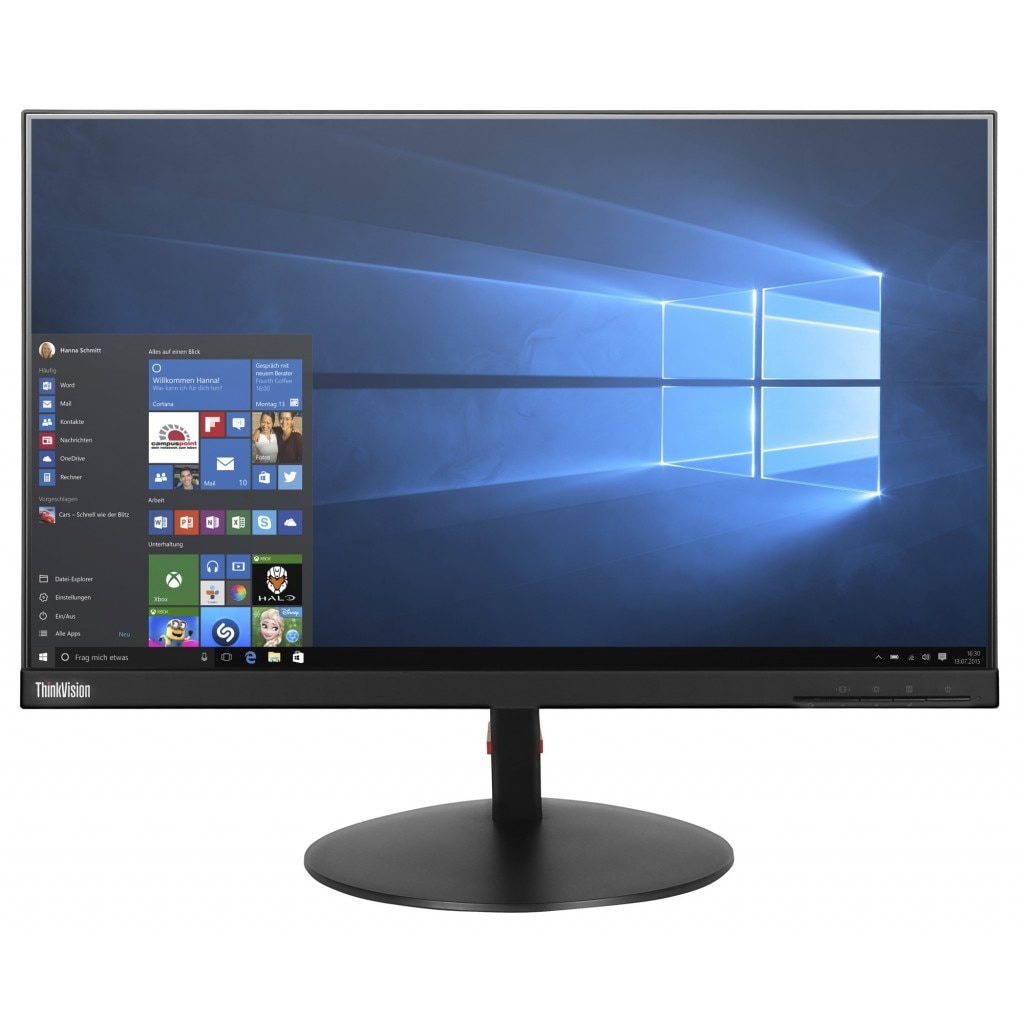 Мoнитор LED IPS Lenovo ThinkVision 23 8 Full HD Display Port Черен