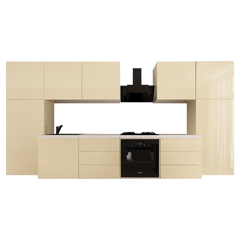 Set Mobila Bucatarie Modulara EVORA 8 MDF CAPPUCCINO Lucios 3 6 M