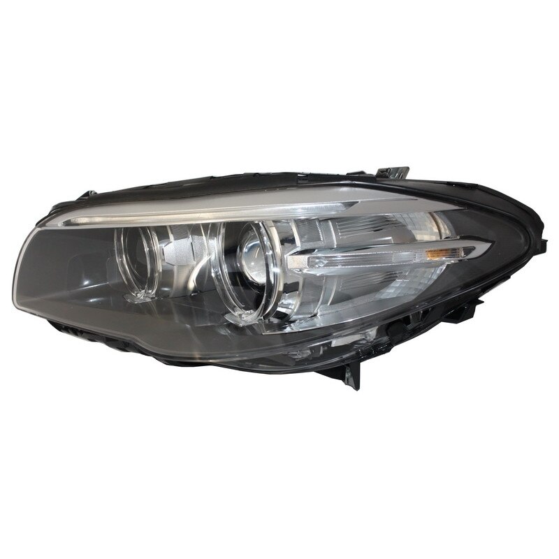 Set 2 Faruri Full LED Bi Xenon Angel Eyes Compatibil Cu BMW 5 Series