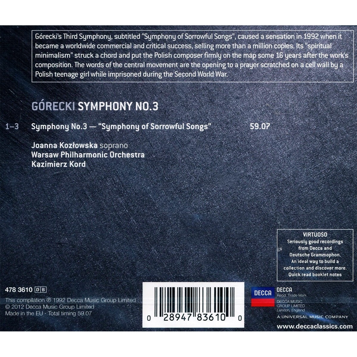 Henryk Górecki Symphony No 3 CD eMAG bg