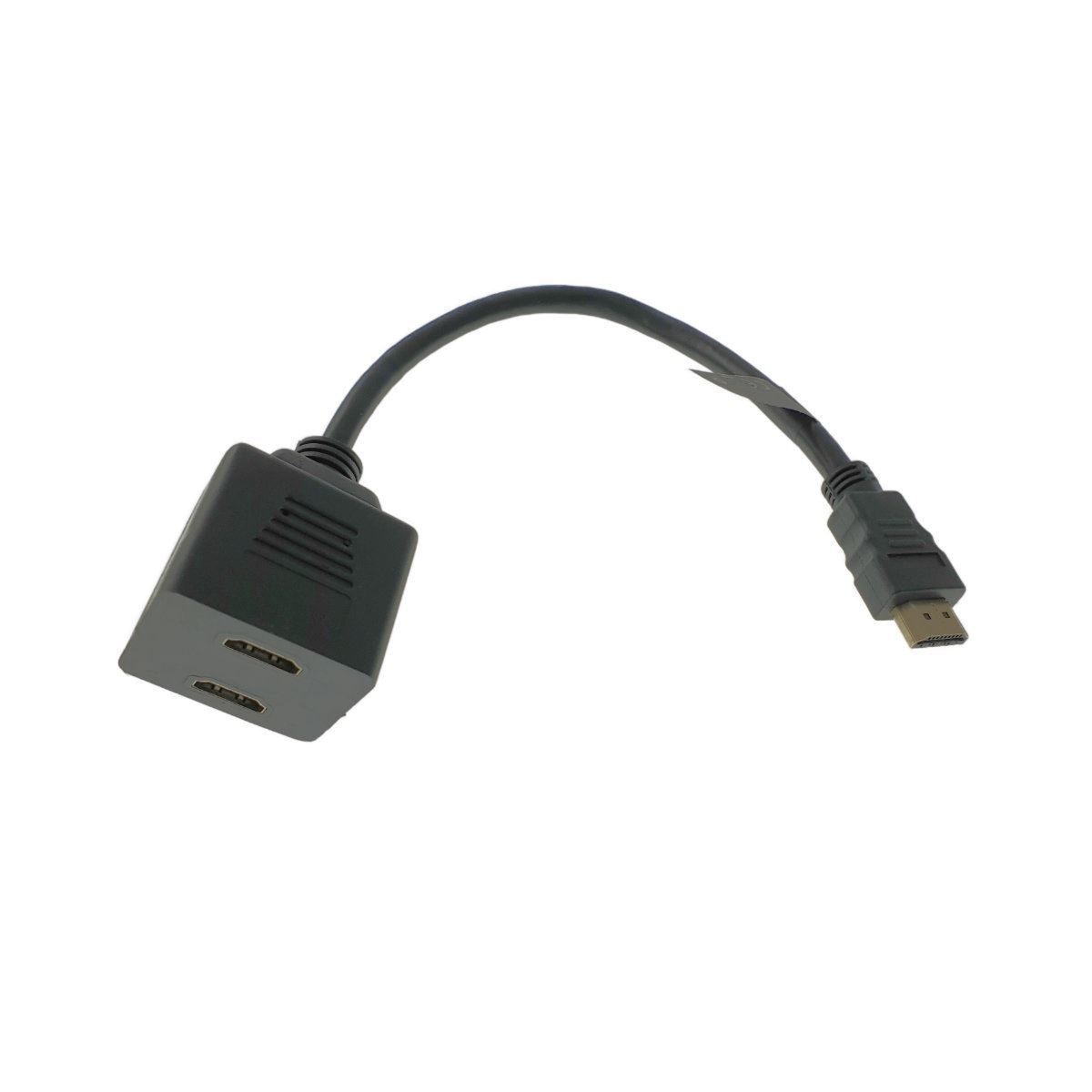 Adaptor TV Lanberg Splitter HDMI AM Tata La 2 Porturi HDMI AF Mama Cu