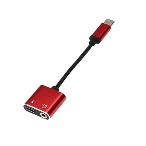 Adaptor 2 In 1 Casti Si Charger USB Type C 3 5 Mm Jack Splitter