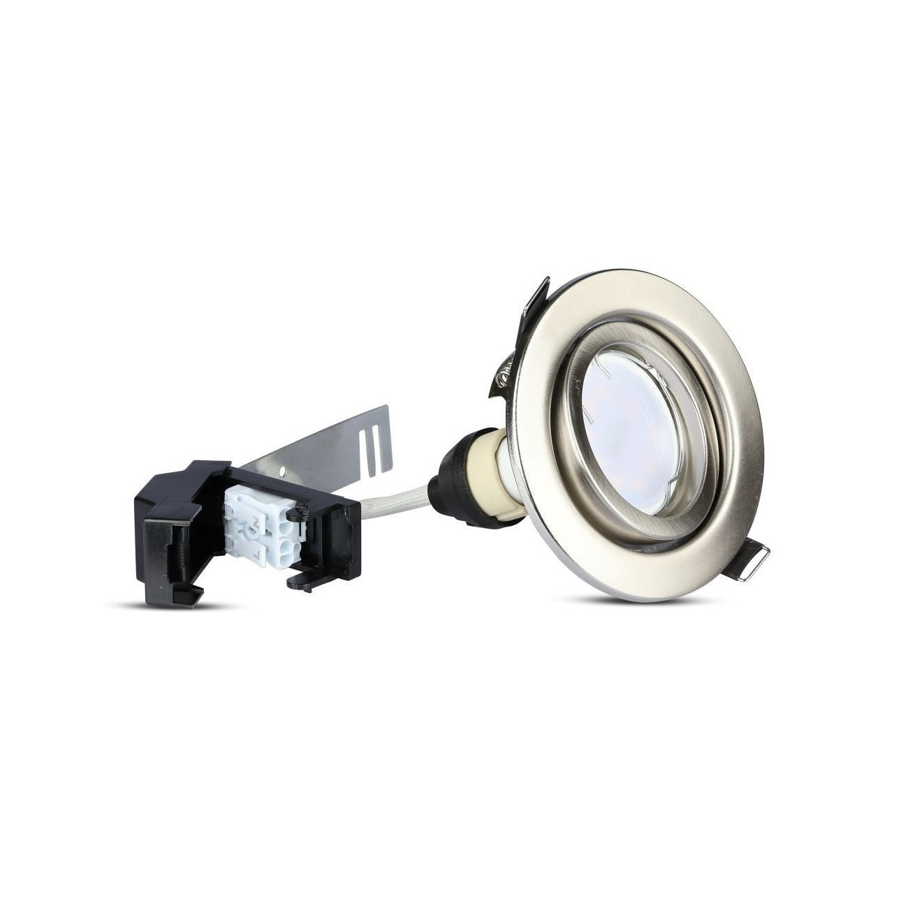 Set Spoturi Rotunde Bec Led Gu W Inclus Lumina Alba Naturala