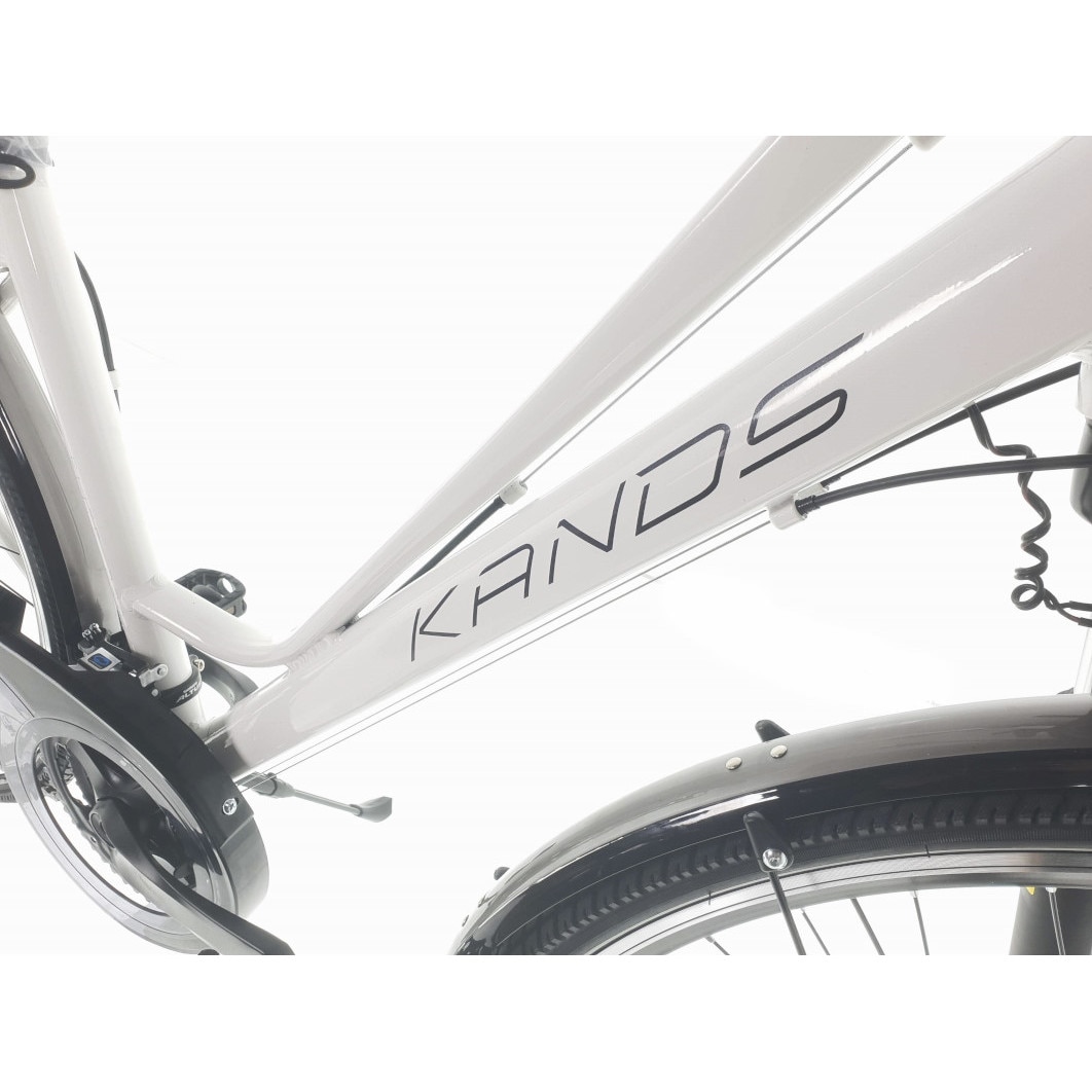 Bicicleta Dama Kands Elite Pro Roti Din Aluminiu Marimea 28 Alb Cadru