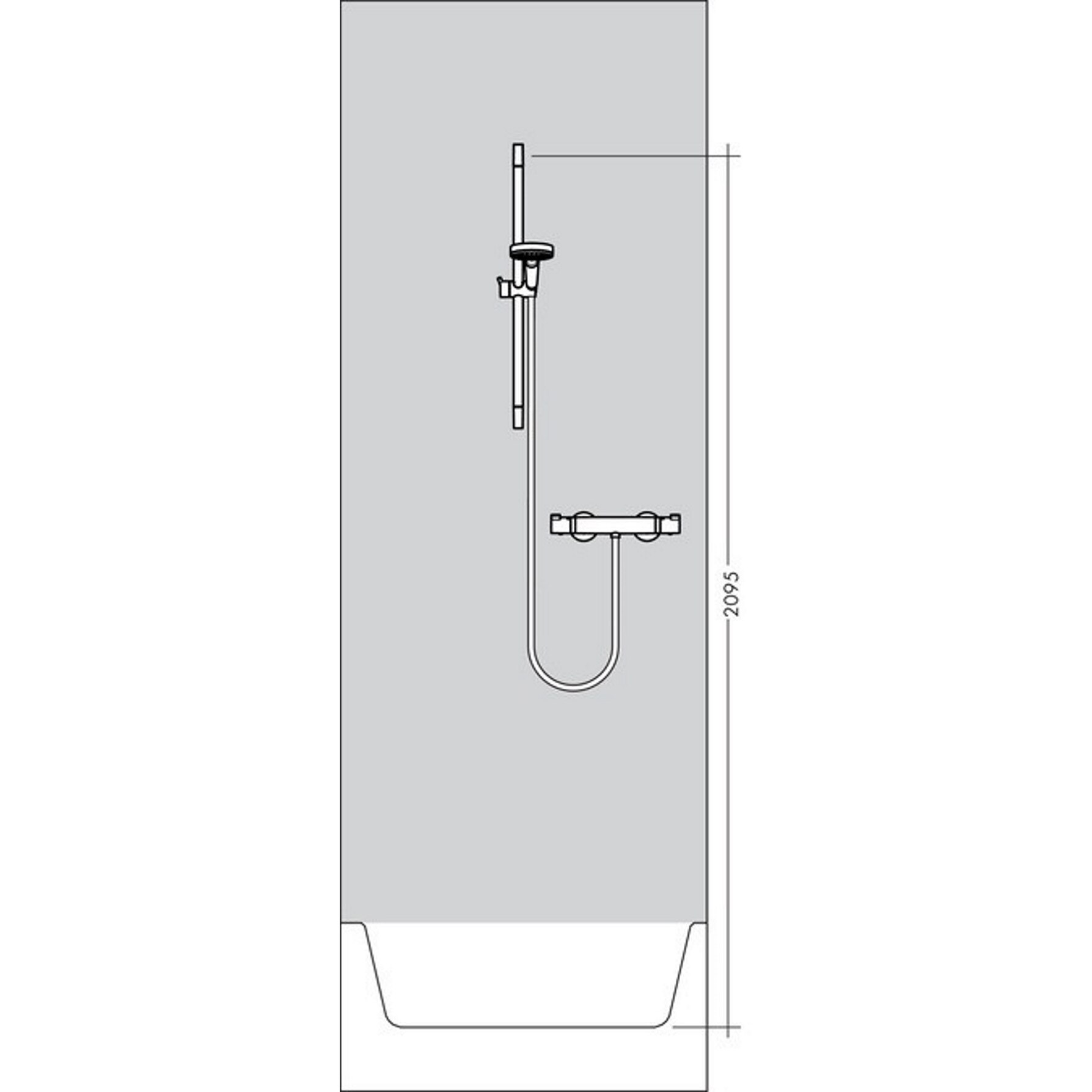 Baterie Dus Termostatata Hansgrohe Ecostat Universal Cu Set De Dus