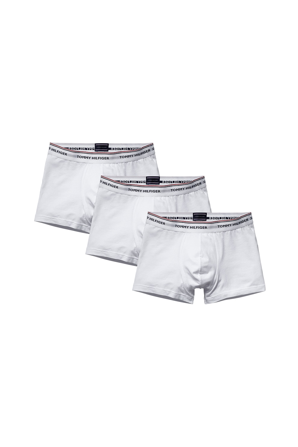 Tommy Hilfiger Set De Boxeri Cu Banda Logo In Talie Perechi Alb