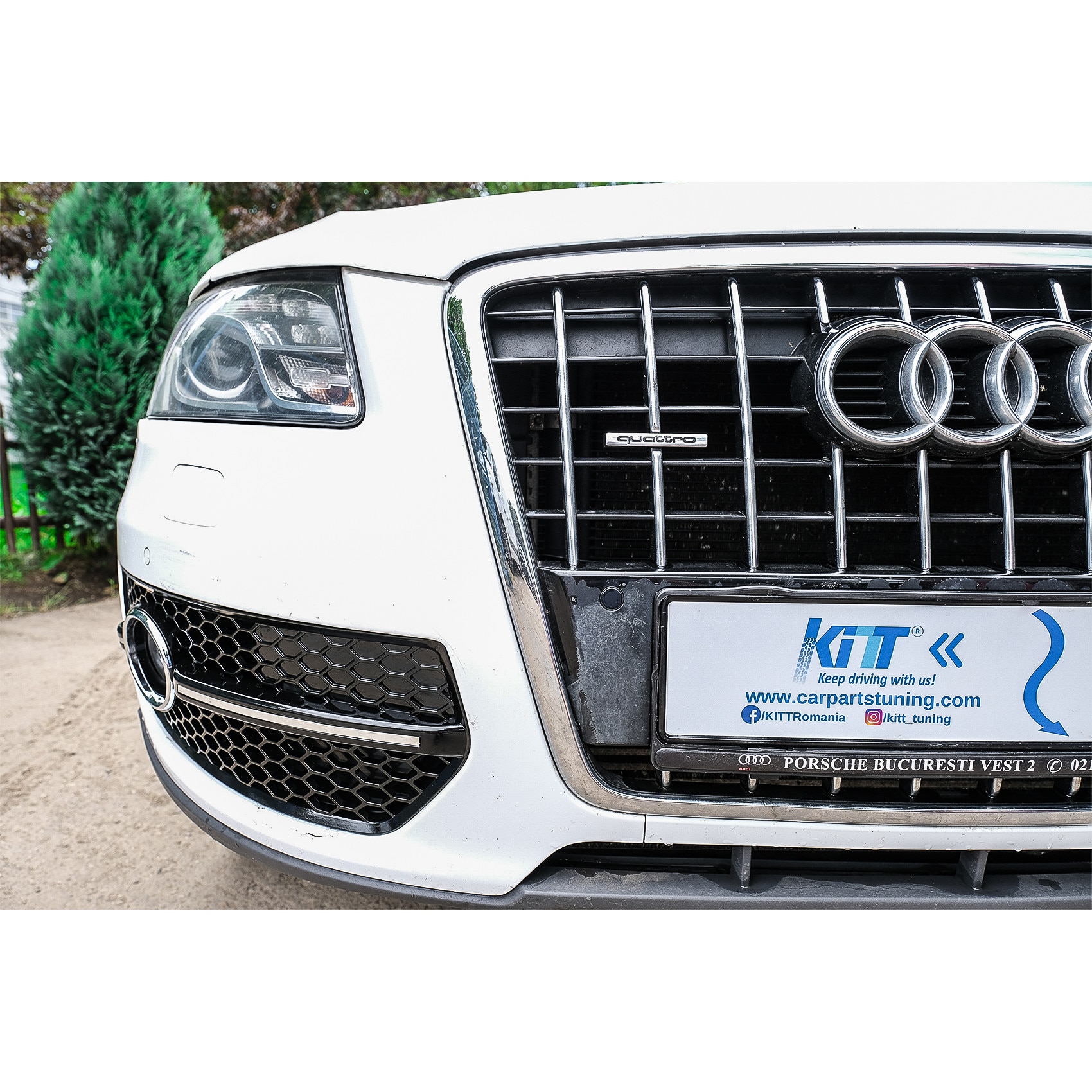 Grile Laterale Compatibil Cu Audi Q Suv R Rs Design Negru