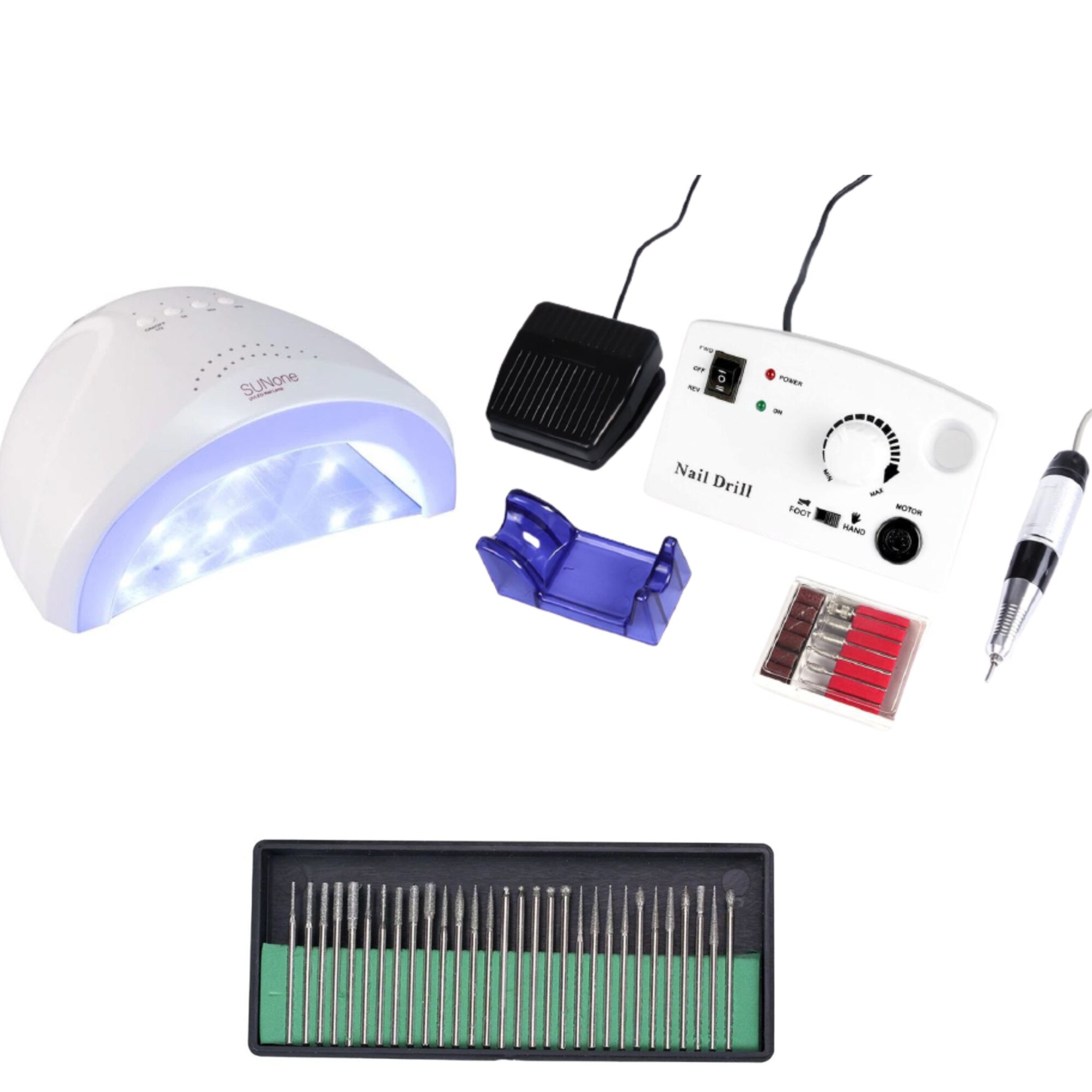 Kit Unghii False Lampa Led Model Sun One W Freza Electrica