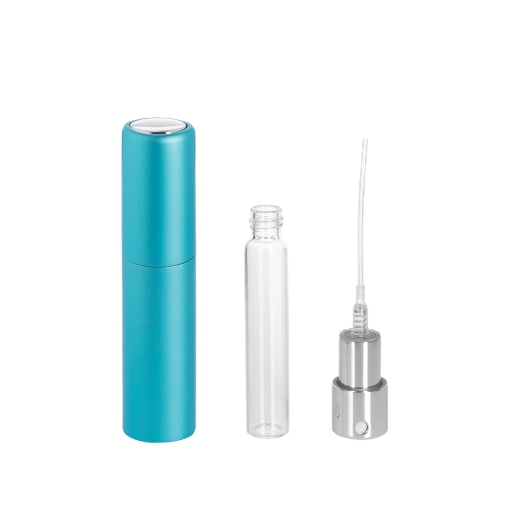 Recipient Cosmetic Sticla Cu Pulverizator Tip Spray 5 Ml Twist Turcoaz