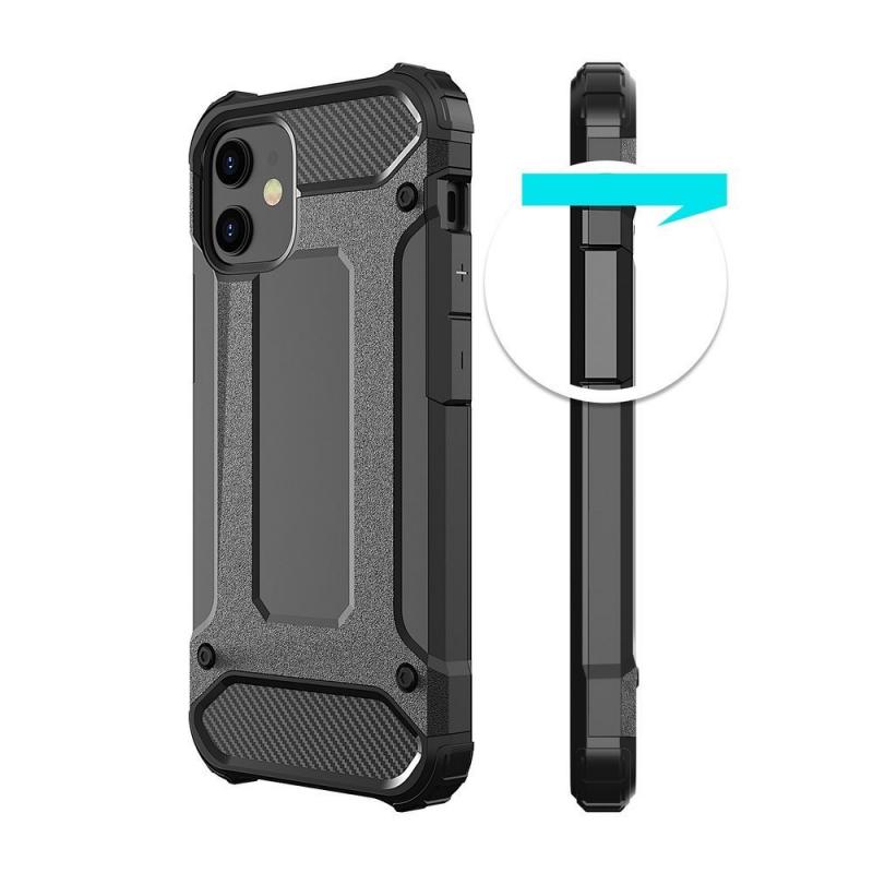 Carcasa Hurtel Hybrid Rugged Armor IPhone 12 Mini Black EMAG Ro