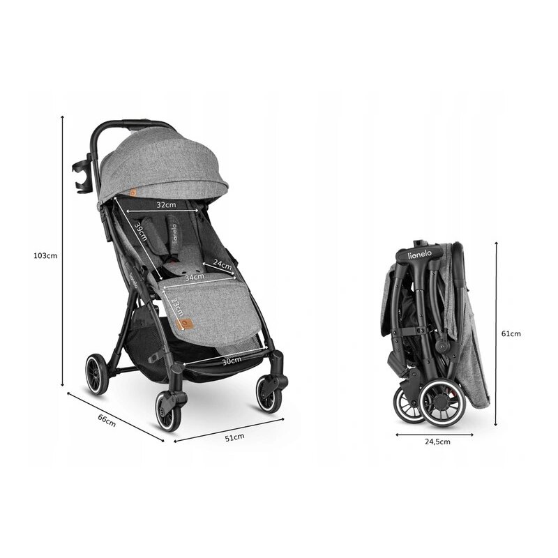 Carucior Sport Lionelo Julie One De La Nastere Cu Accesorii Cadru