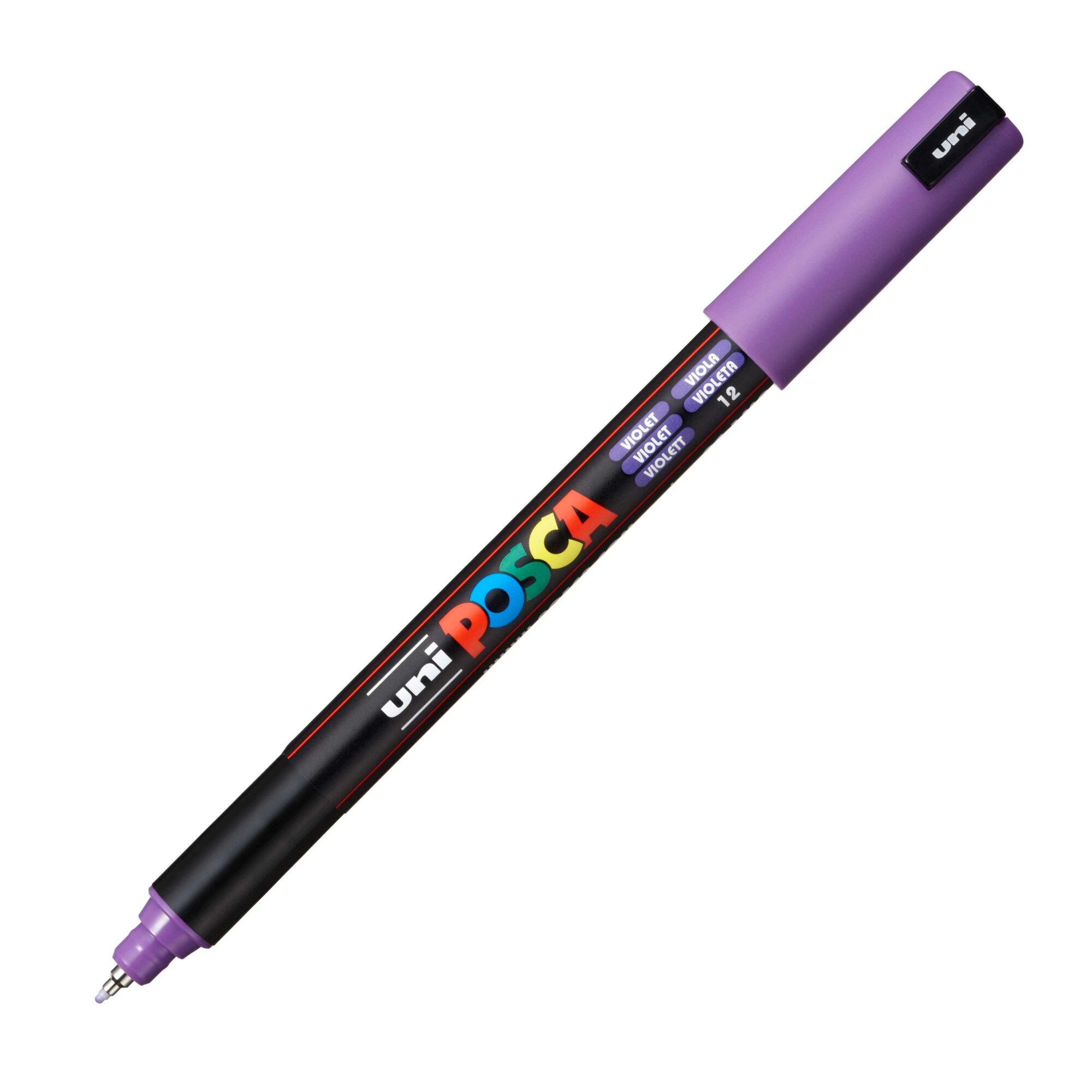 Marker UNI PC 1MR Posca 0 7 Mm Varf Fin Metalic Violet EMAG Ro