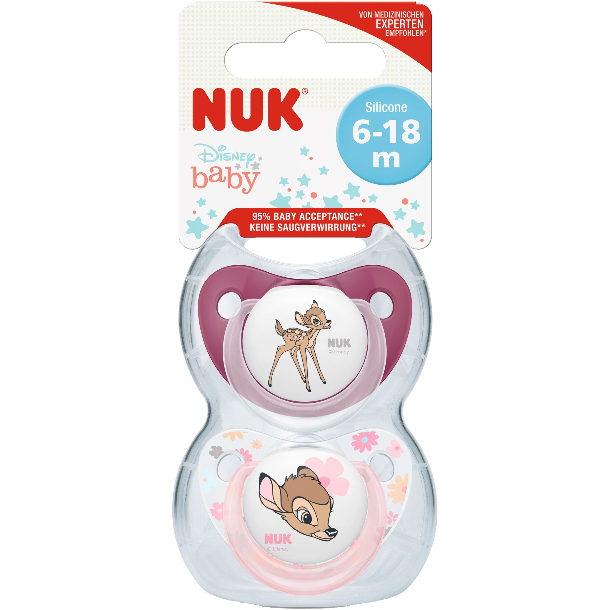 Set Suzete Ortodontice Din Silicon Nuk Disney Bambi M Luni