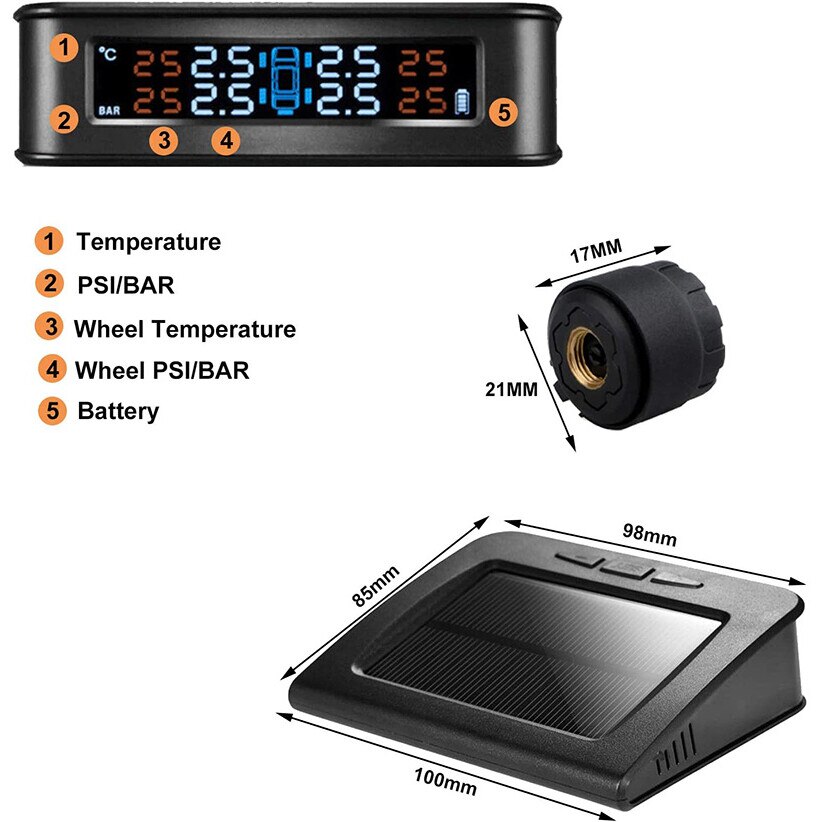 Sistem Monitorizare Presiune Aer Anvelope Techone C E Senzori