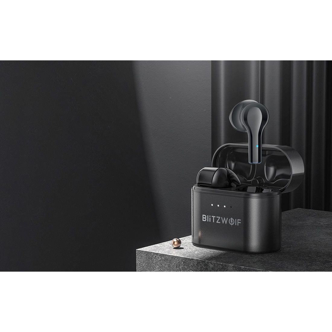 Casti Wireless Blitzwolf Bw Fye Negru In Ear Tws Bluetooth