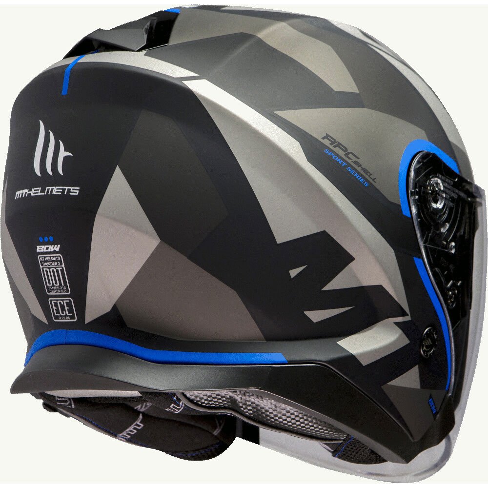 Casca Mt Helmets Thunder Sv Bow Tehnologie Hirp Gri Albastru Emag Ro