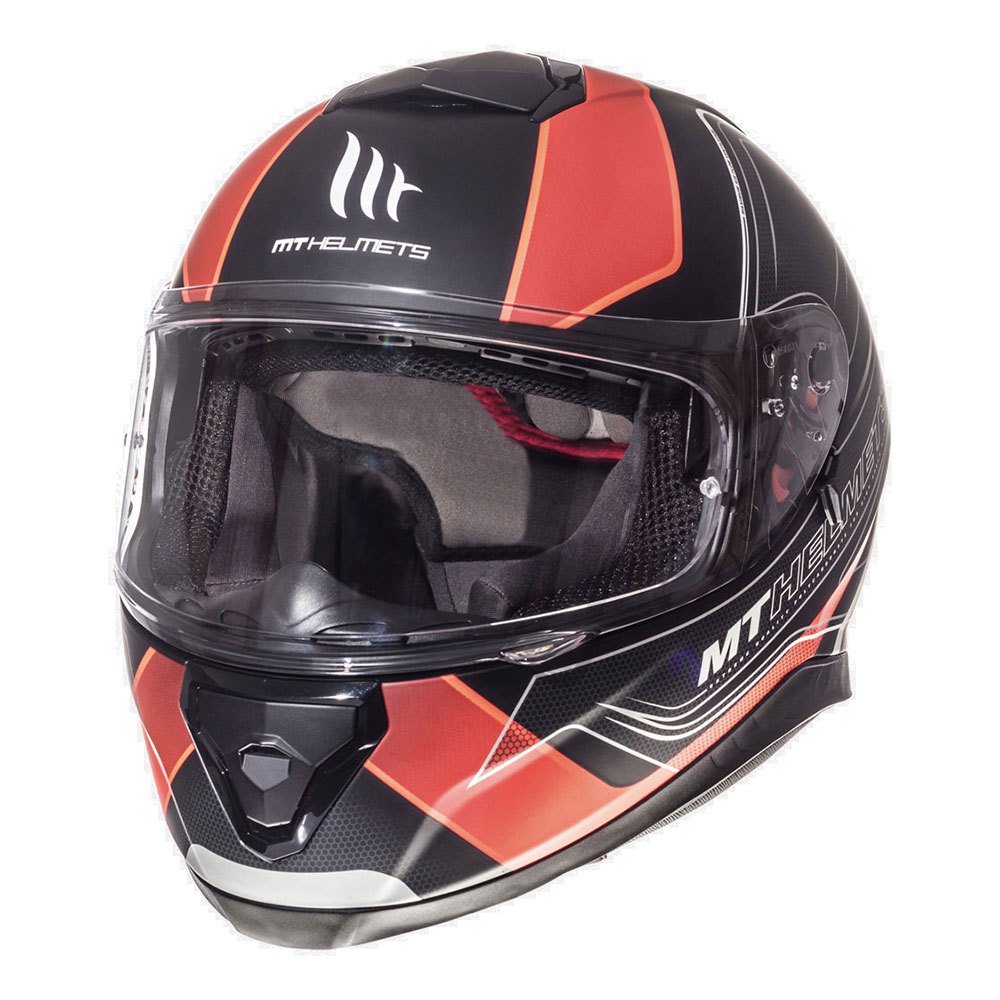 Casca Mt Helmets Thunder Sv Trace Design Aerodinamic Negru Rosu