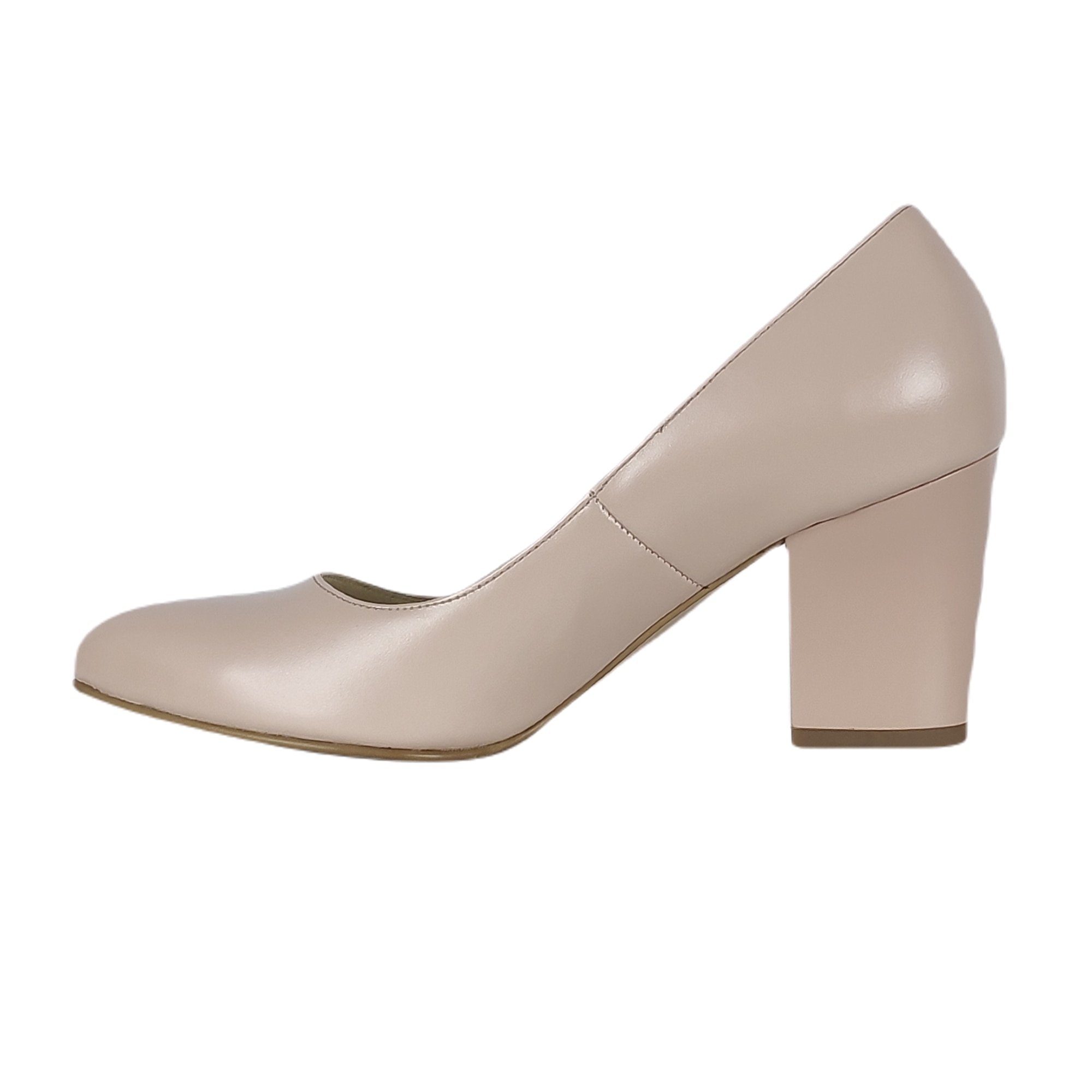 Pantofi Dama Piele Naturala Model Capri P Stiletto Nude Marimea