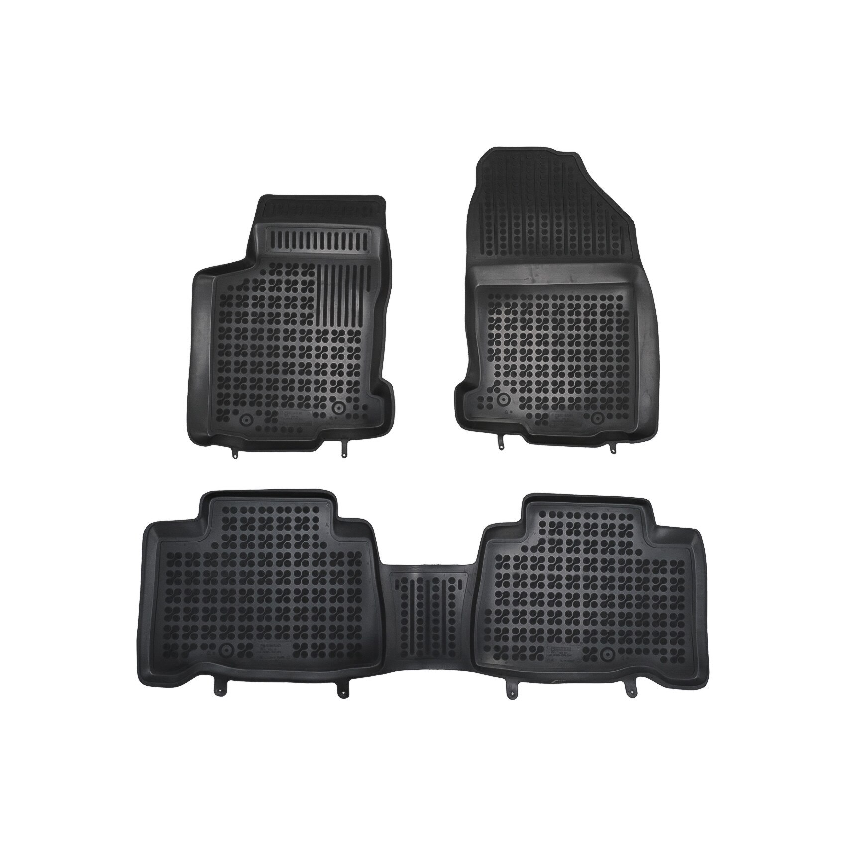 Set 3 Covorase Presuri Auto Negru Din Cauciuc Compatibil Cu Lexus NX