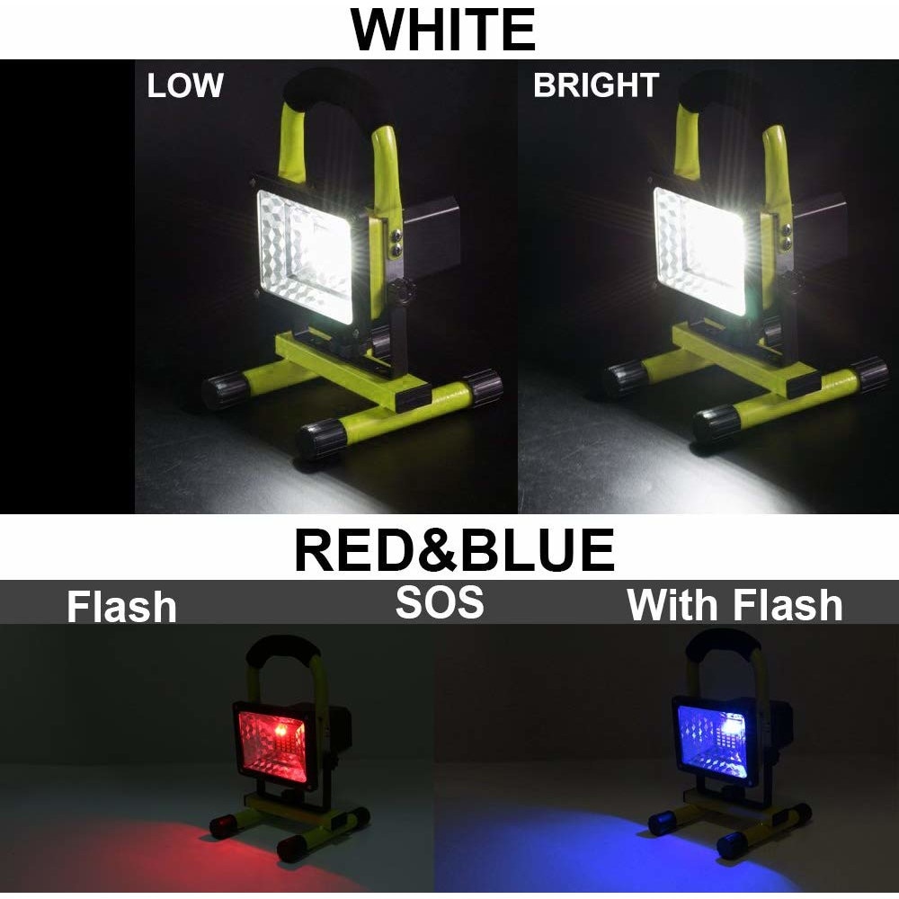 Proiector Led Portabil Cu Maner Reincarcabil W Cu Mod Stroboscop