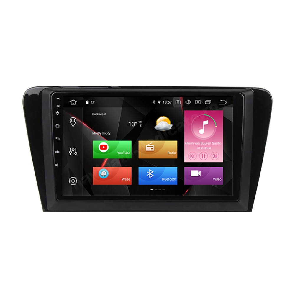 Navigatie Carplay Android 10 Skoda Octavia 3 Octa Core 6GB Ram 128GB