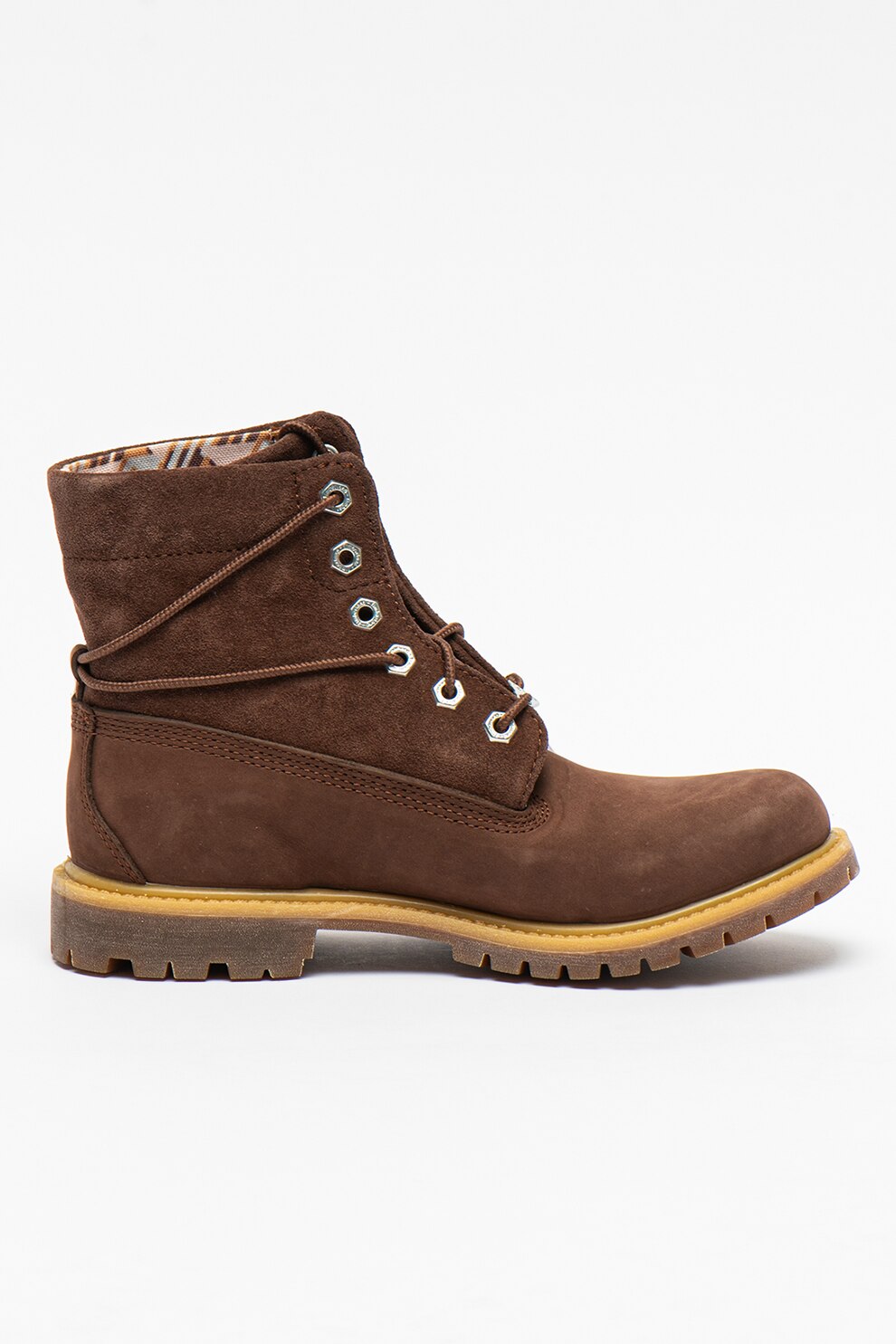 Timberland Bocanci De Piele Nabuc Naturala Si Piele Intoarsa Cu Parte