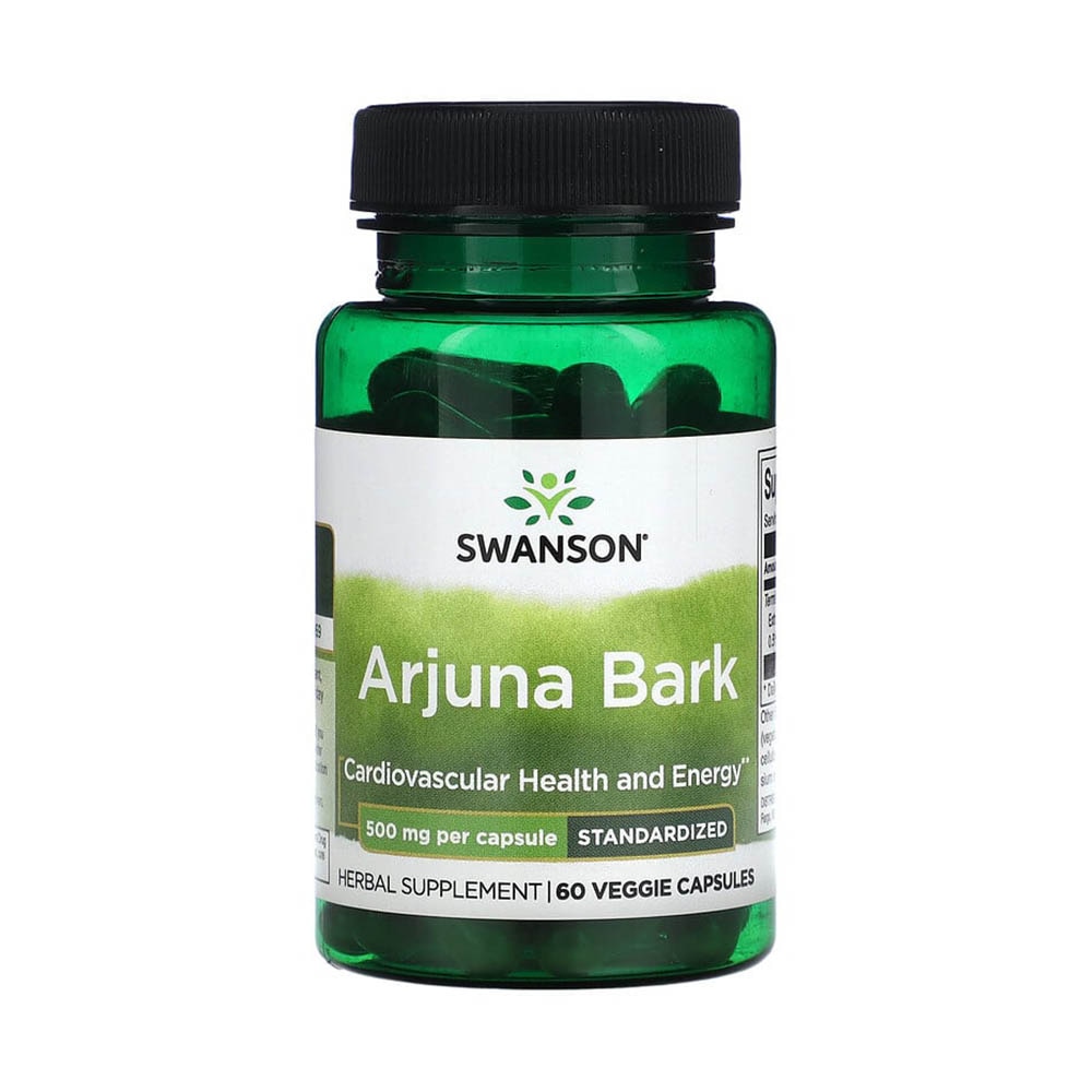 Arjuna Bark Extract 500mg Swanson 60 Capsule SWH199 EMAG Ro