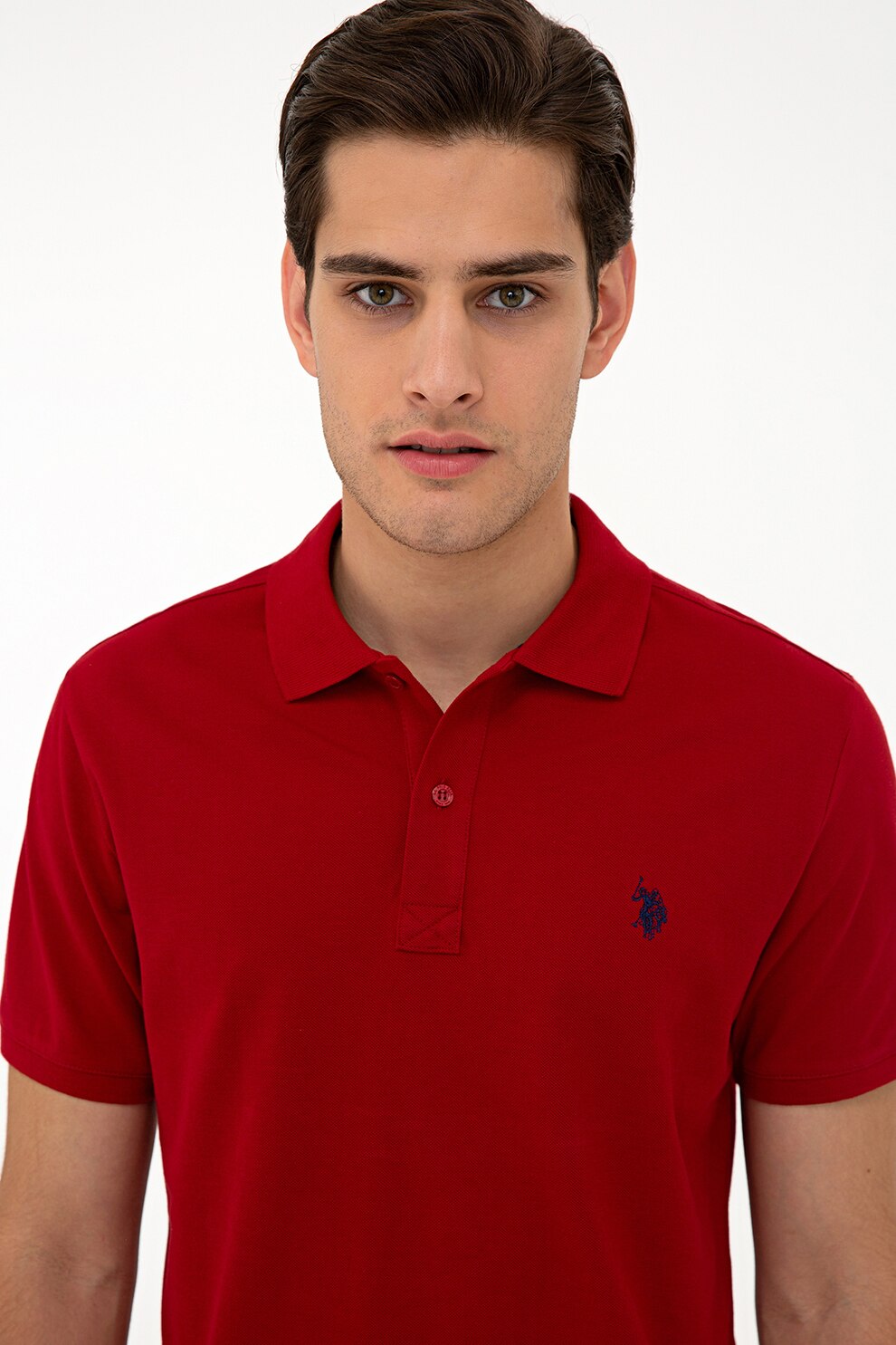 U S Polo Assn Tricou Polo Slim Fit Din Pique Rosu Xl Emag Ro