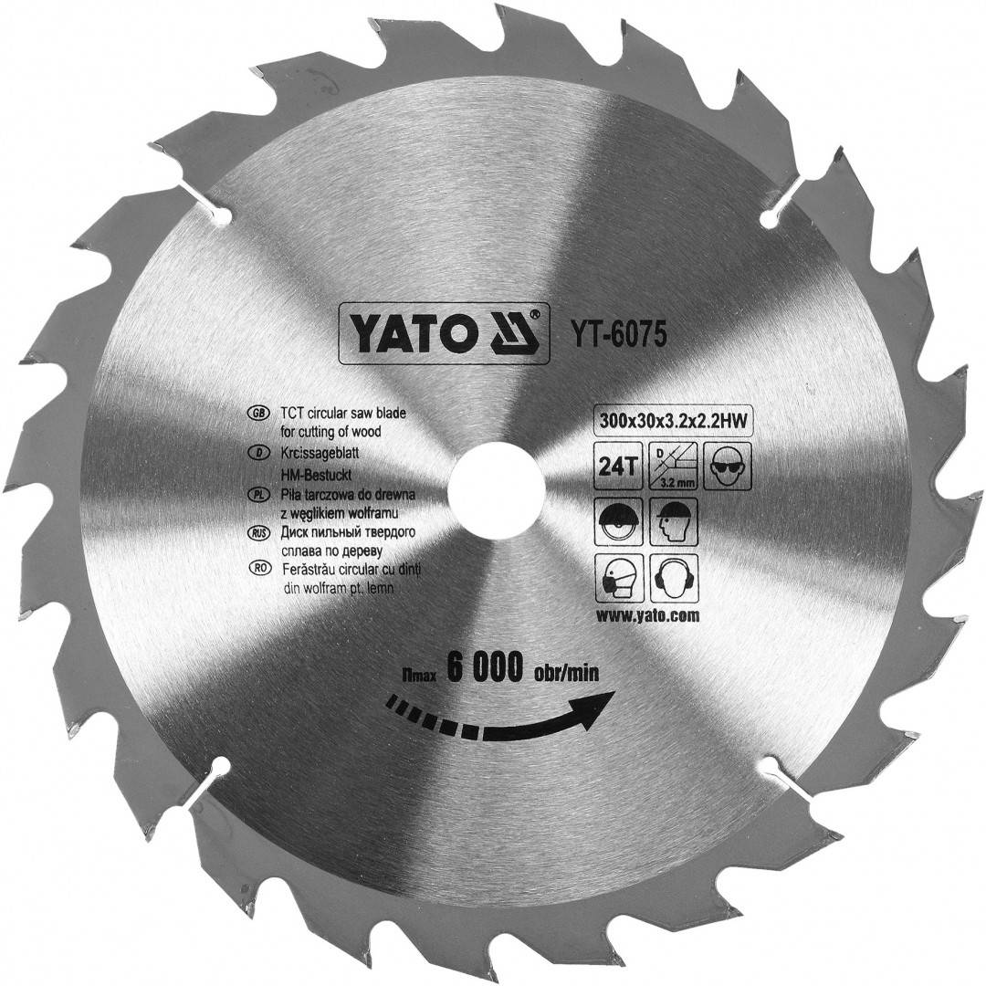 Disc Circular Pentru Lemn Yato YT 6075 Dimensiune 300x24x30mm EMAG Ro