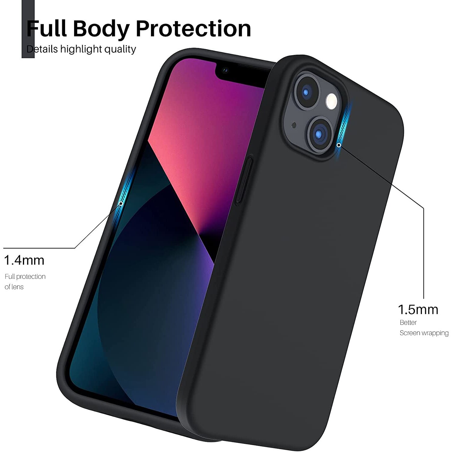 Husa Protectie Compatibila Cu Iphone Slim Din Silicon Cu Interior