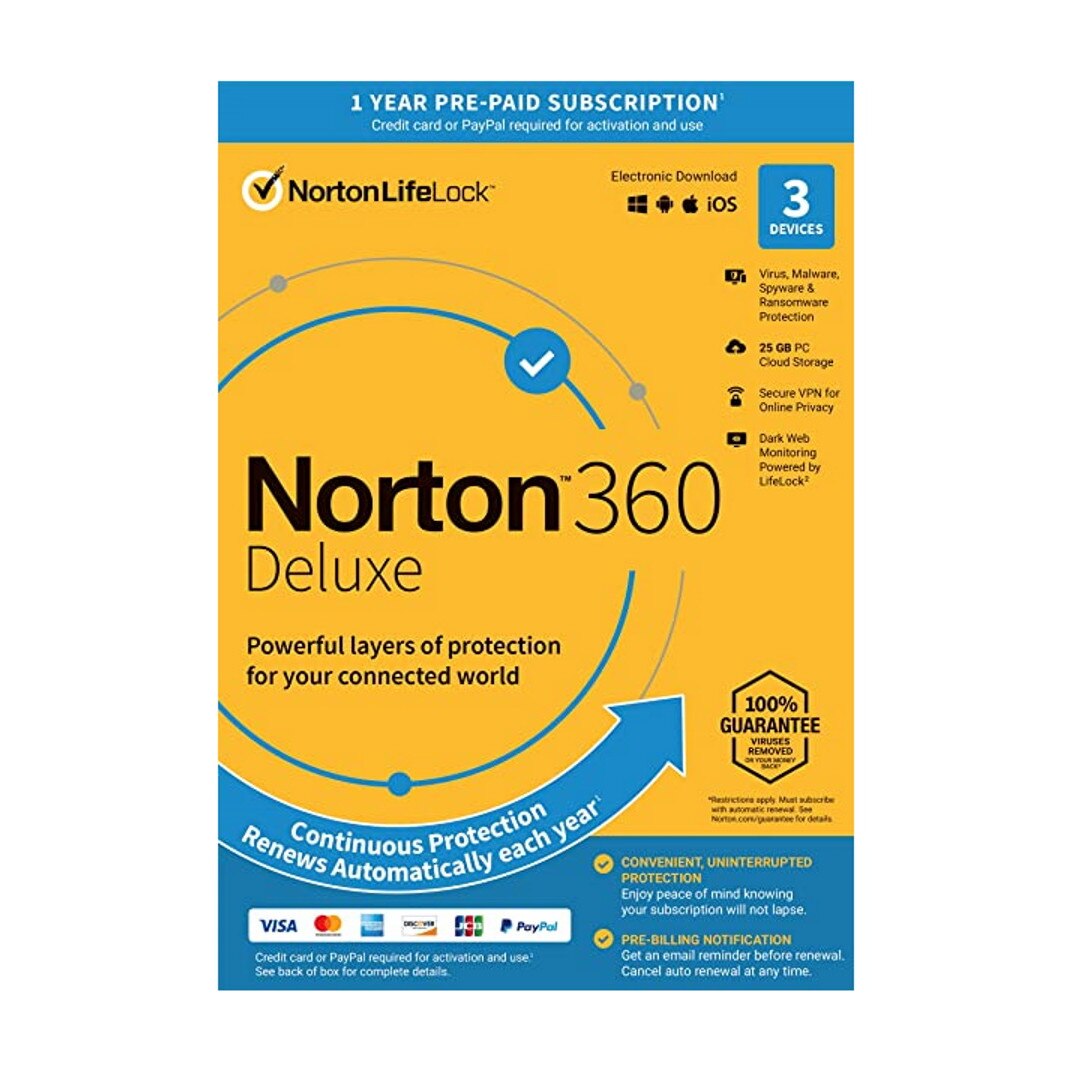 Norton 360 Deluxe víruskereső elektronikus licenc 1 felhasználó 3