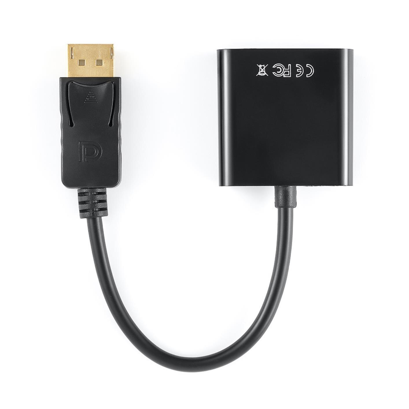 Adaptor DisplayPort Tata To VGA Mama Negru EMAG Ro