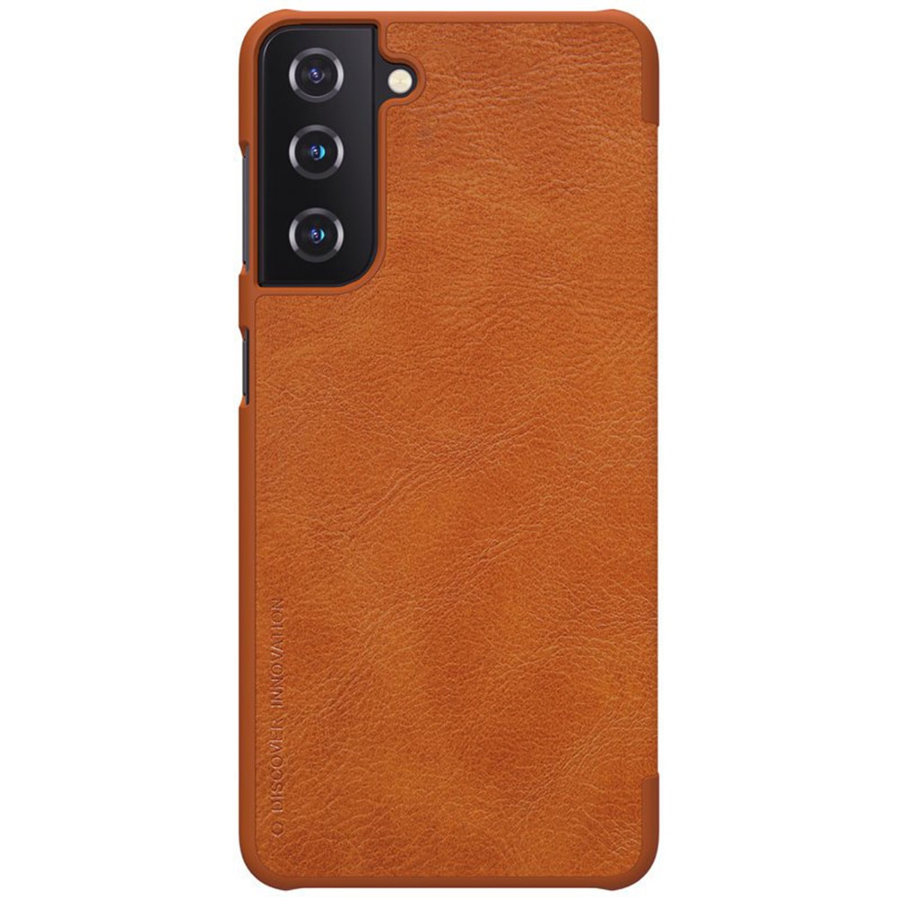 Калъф FONIX Съвместим със Samsung Galaxy S21 Leather Queen Кафяв