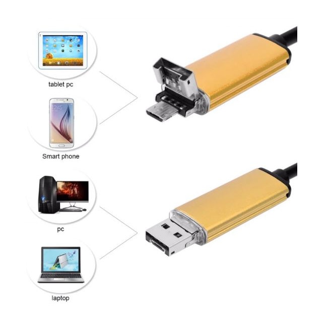 Camera Endoscopica De Inspectie In Android Pc Micro Usb Camera Hd