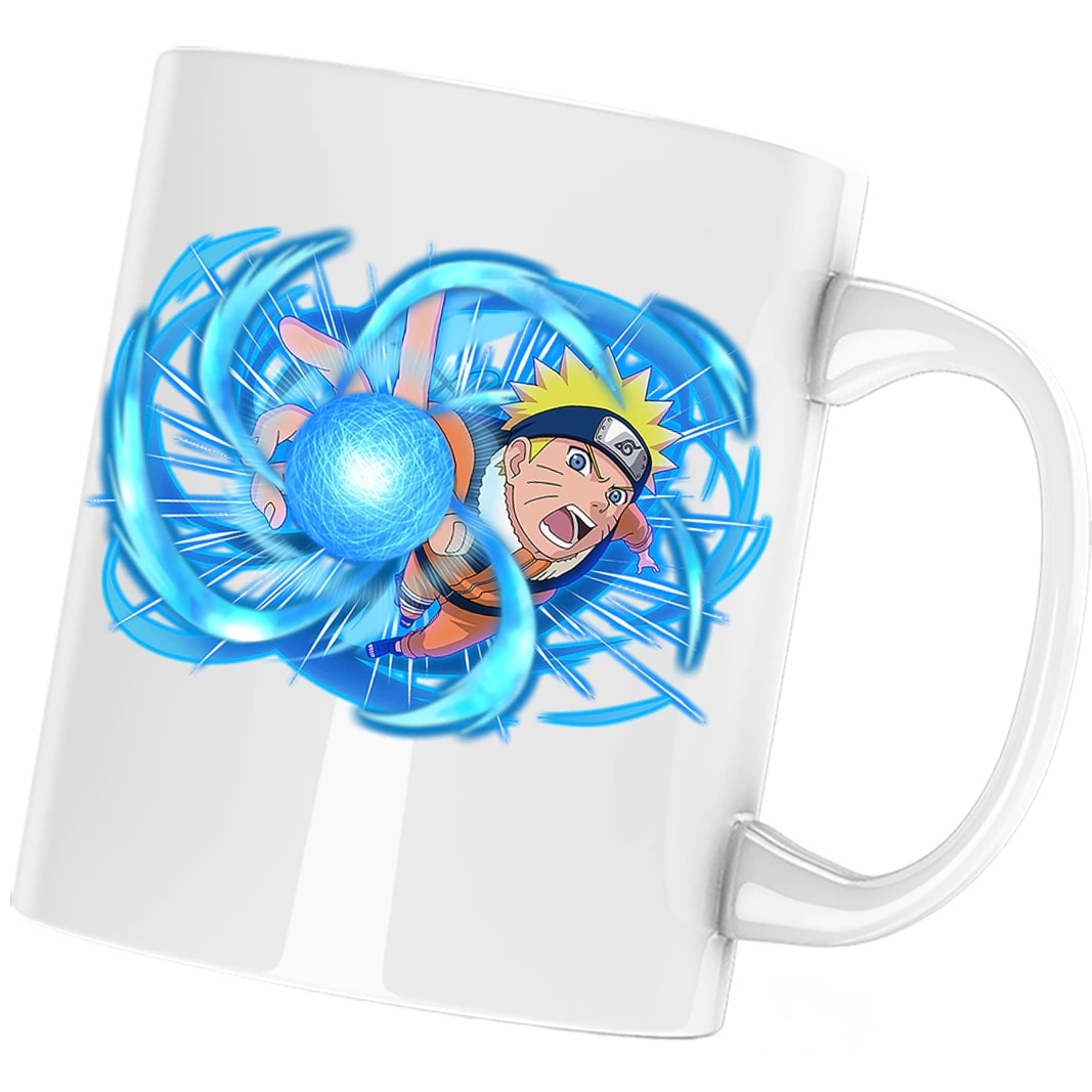 Cana Personalizata Ceramica Alba Naruto Uzumaki Power Magic Storm