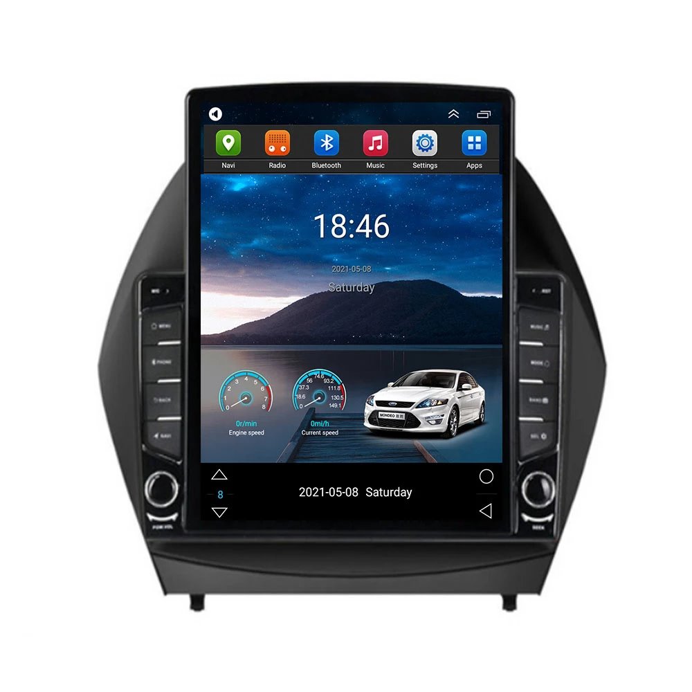 Navigatie Tesla Android Hyundai IX35 2011 2015 Carplay Octa Core 4GB