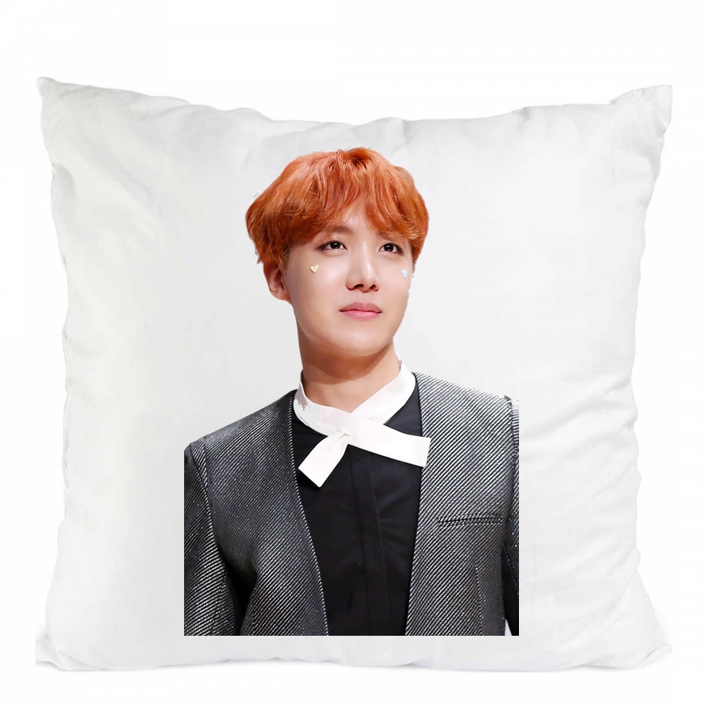 Perna Personalizata Bts Kpop Jhope Poliester Alb 40 X 40 Cm EMAG Ro