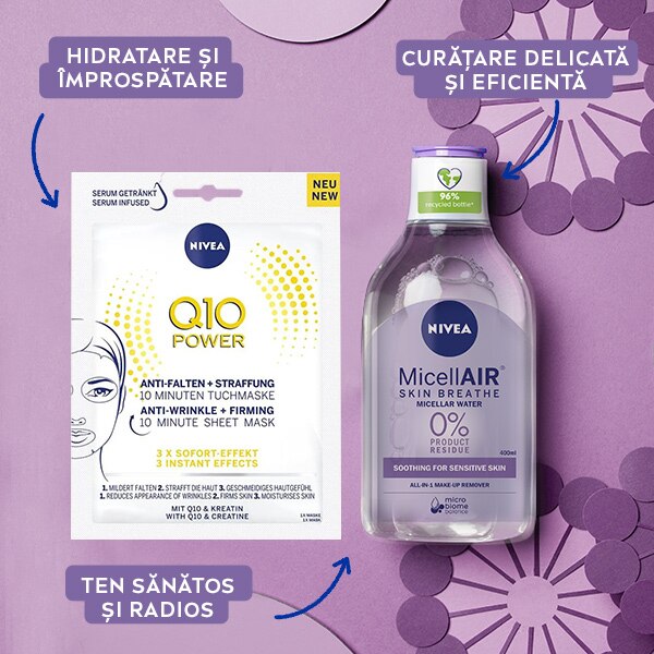 Pachet Promo Nivea Apa Micelara Micellair Skin Breathe Pentru Ten