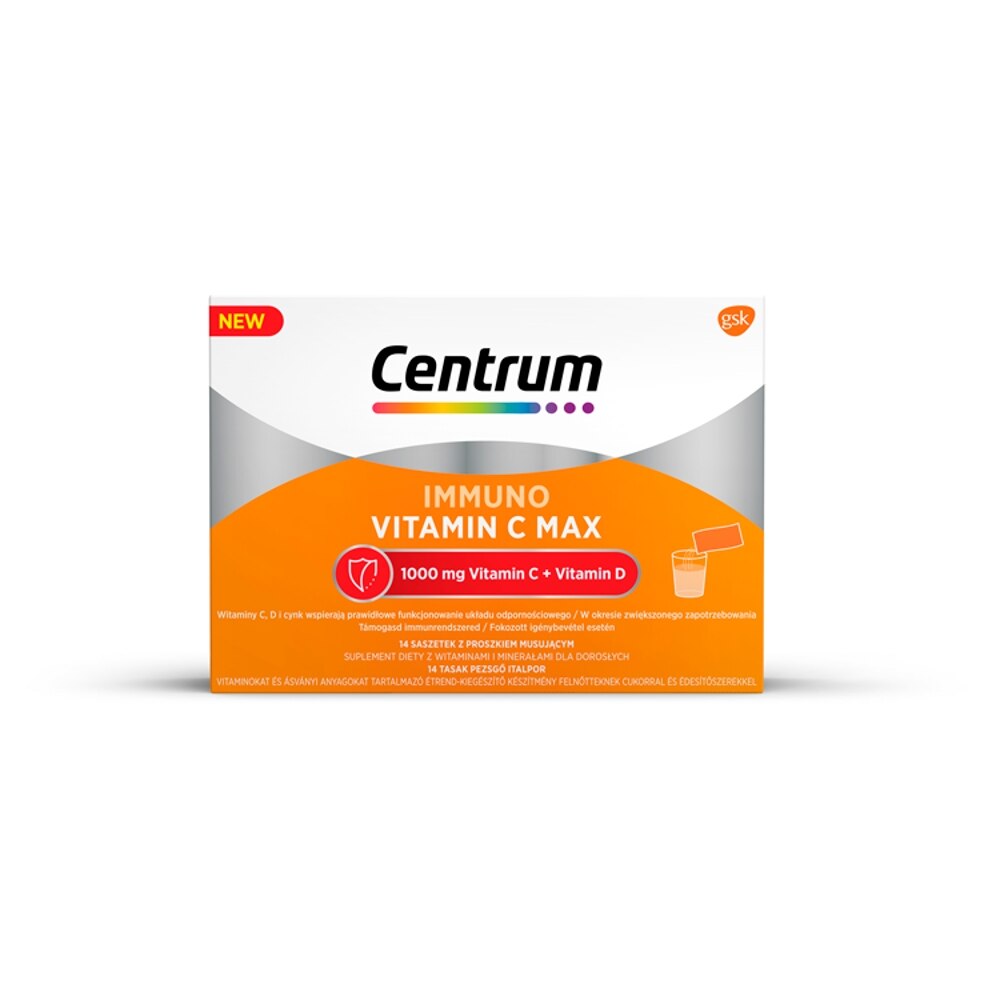 Centrum Immuno Vitamin C Max pezsgő italpor 14db eMAG hu