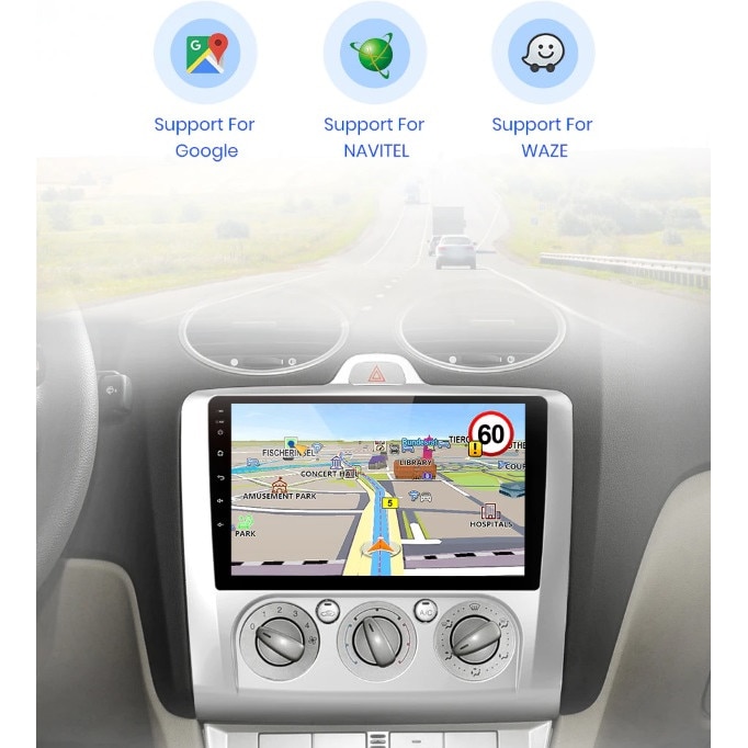 Navigatie Ford Focus Pentru Clima Manuala Android