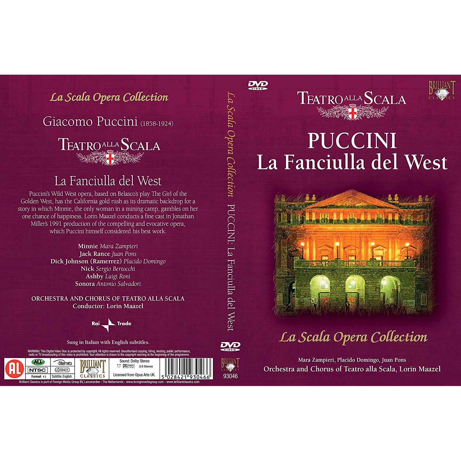 Puccini La Fanciulla Del West La Scala Opera Collection DVD EMAG Ro