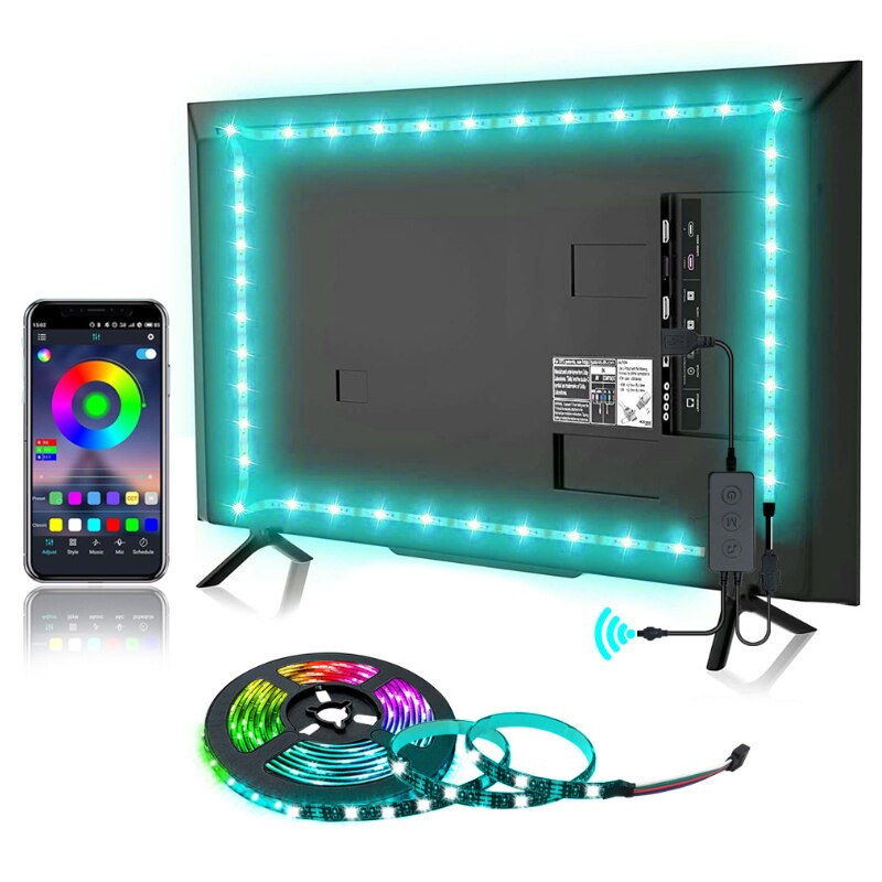 Kit Banda Led Cu Telecomanda Pentru Tv Ip Lungime M Emag Ro