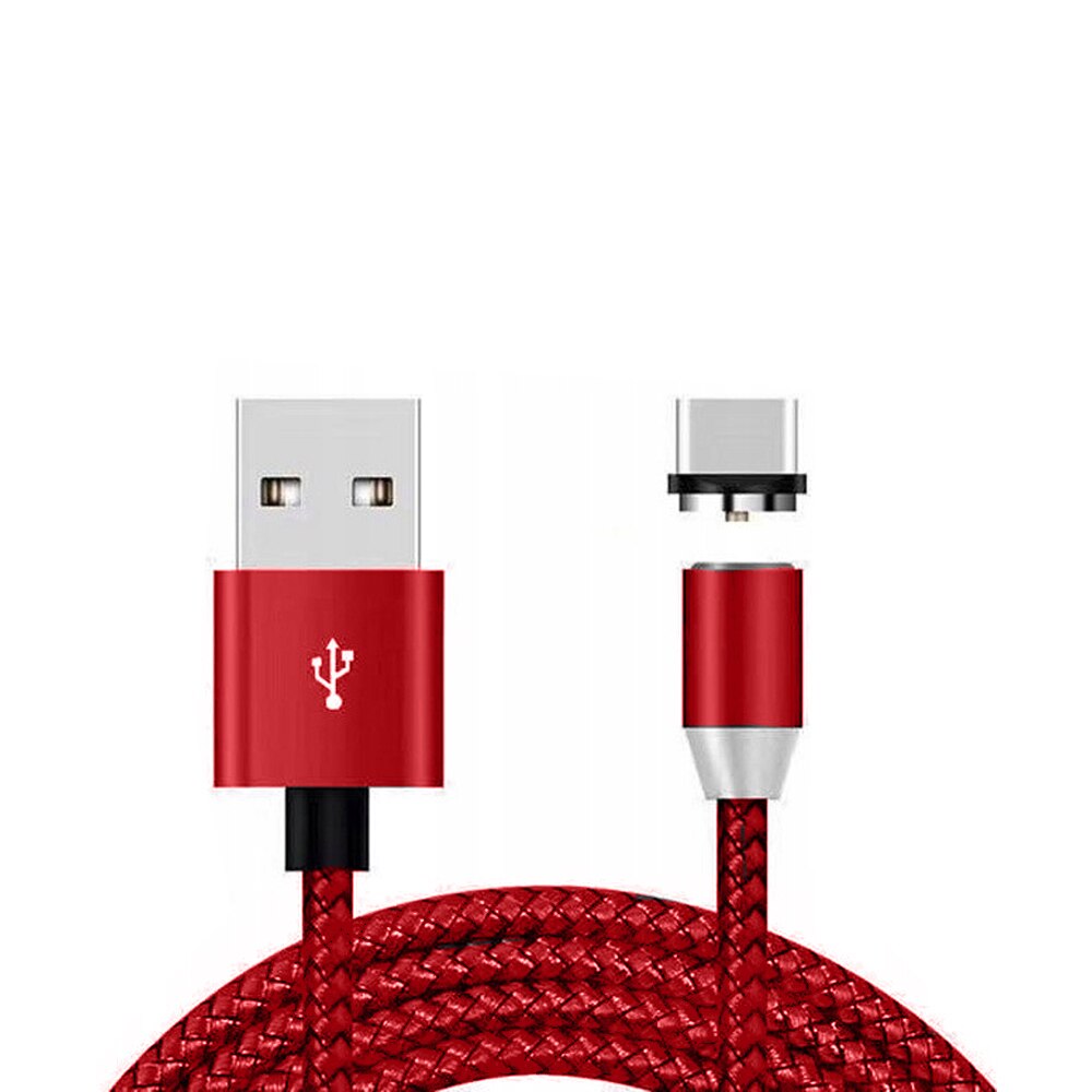 Cablu Magnetic 3 In 1 M060A M065A Micro USB TYP C 1m Rosu EMAG Ro